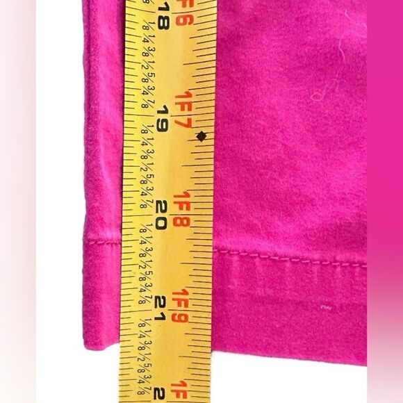 JM Collection Women's Pink Cropped Pants w Gold Button Detail. Size 14 - Picture 6 of 8